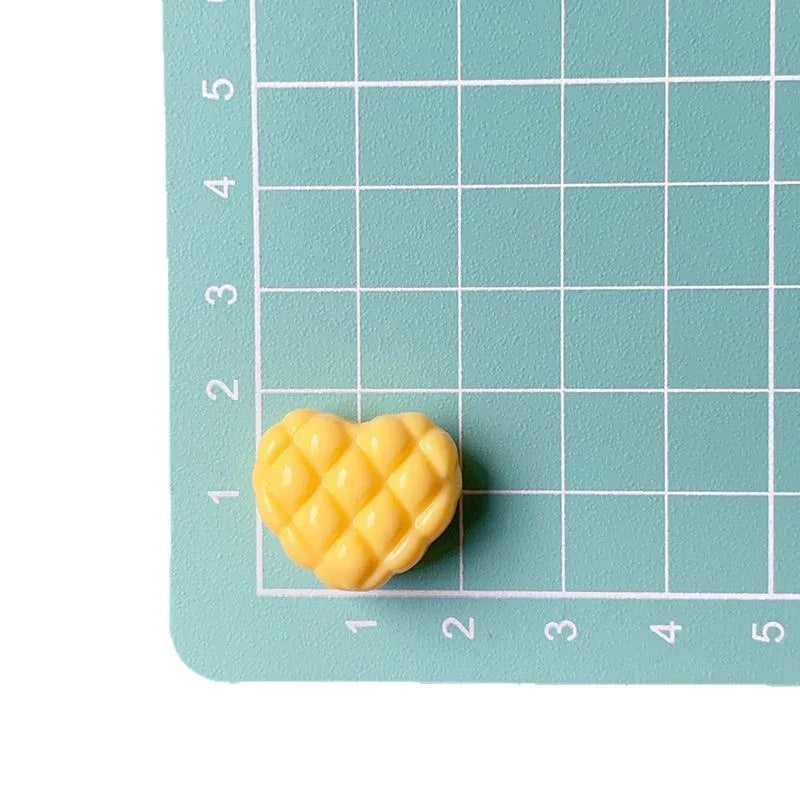 Plaid Heart Beads Dopamine Love Beads | Acrylic Bead for DIY Bracelet Keychain Jewelry Making
