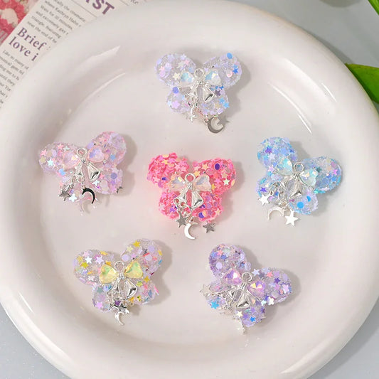 Bow Diamond Beads Large Flash Shaped Beads