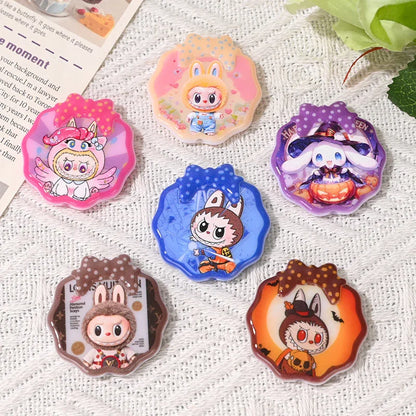 Cartoon Ragcloth Printed Beads Shaped Brand Beads Bow Beads