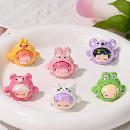 Straight Hole UV Color-plated Stereo Variant Sp Cartoon Shaped Beads