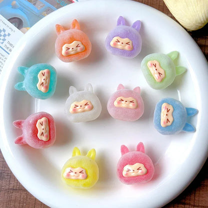 Through-hole luminous flocking kiki rabbit head