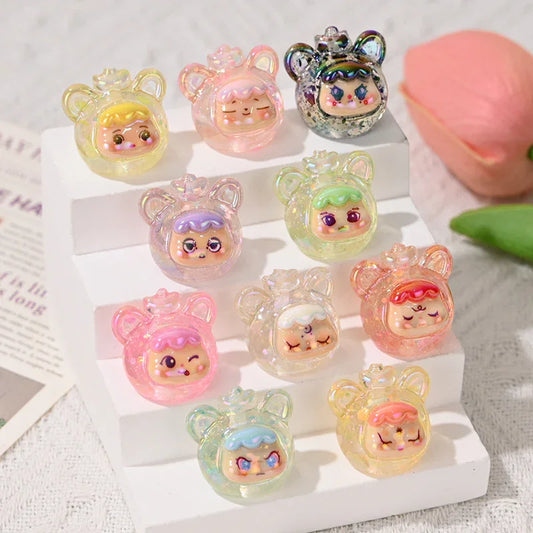 Through-hole Color Plated Stereo Sequins Cat Girl