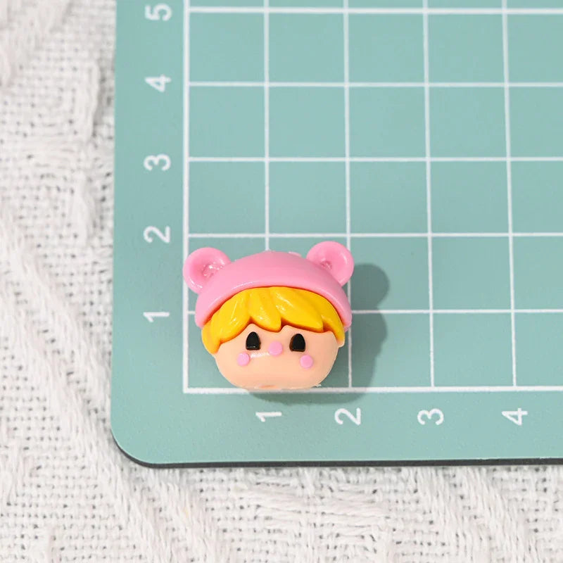 Cartoon Rubber Sweet Bean Straight Beads