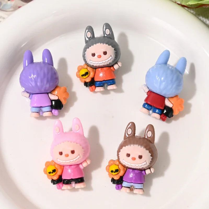 Cartoon Cloth Rubber Beads Cross-border Explosions Beaded Pen | Acrylic Bead for DIY Bracelet Keychain Jewelry Making