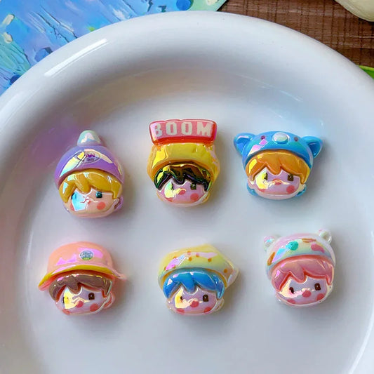 Through-hole Cute Little Sweet Bean Cartoon Shaped Beads