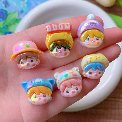 Through-hole Cute Little Sweet Bean Cartoon Shaped Beads