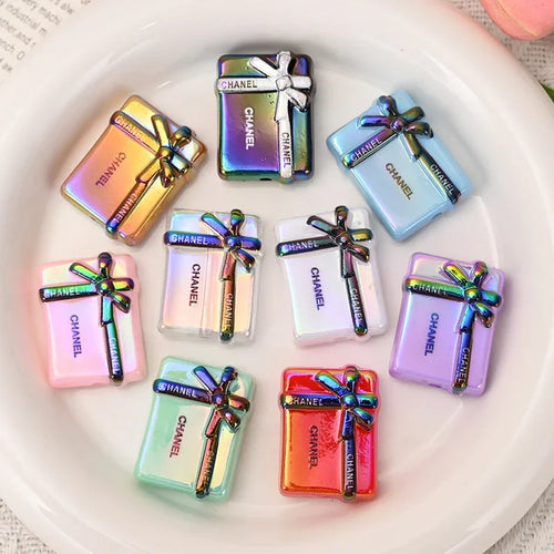 UV plating color gift box straight hole beaded