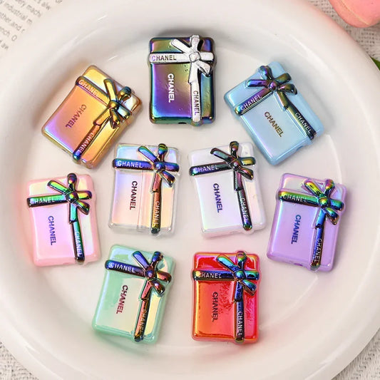 UV plating color gift box straight hole beaded