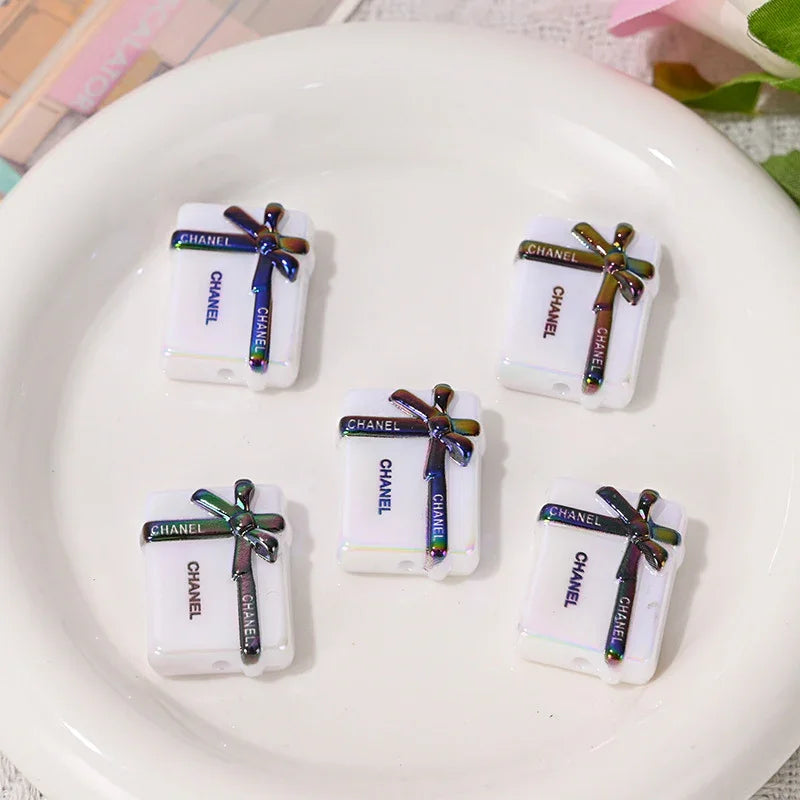 UV plating color gift box straight hole beaded