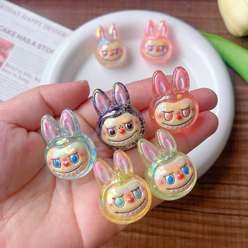 Through-hole UV Color-plated Three-dimensional Cloth Head | DIY Sports Fan Bracelet & Keychain Craft Bead
