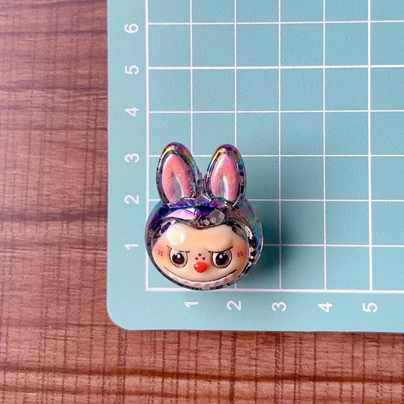 Through-hole UV Color-plated Three-dimensional Cloth Head | DIY Sports Fan Bracelet & Keychain Craft Bead