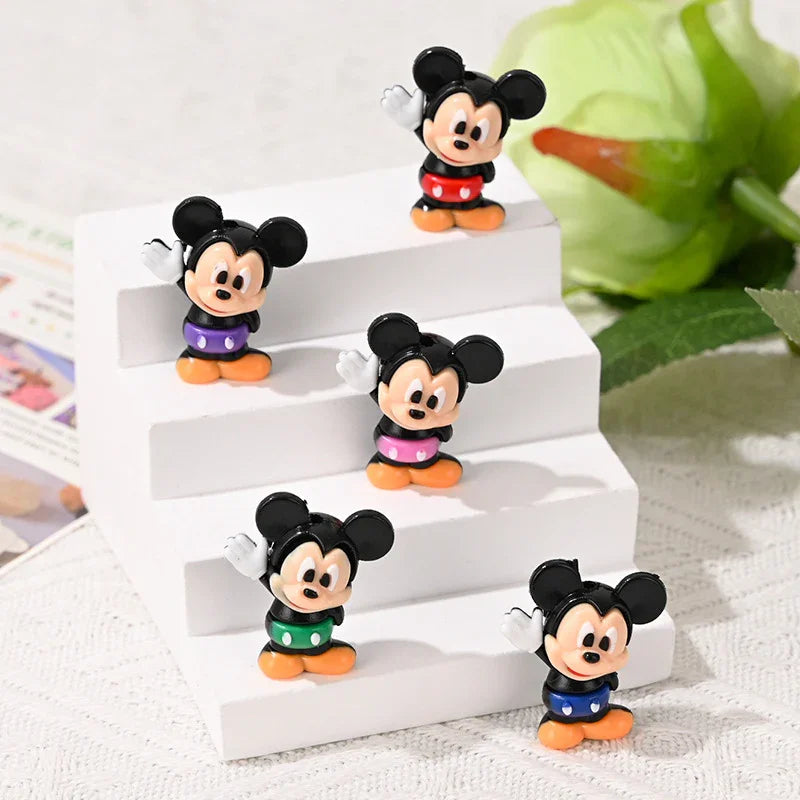 Cartoon Mickey Nini Rubber Beads | Silicone Focal Bead for DIY Keychain & Pen Wrap