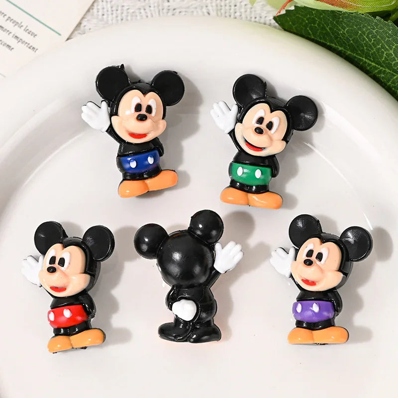 Cartoon Mickey Nini Rubber Beads | Silicone Focal Bead for DIY Keychain & Pen Wrap