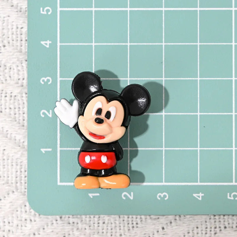 Cartoon Mickey Nini Rubber Beads | Silicone Focal Bead for DIY Keychain & Pen Wrap