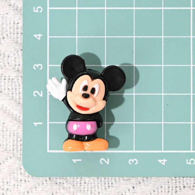 Cartoon Mickey Nini Rubber Beads | Silicone Focal Bead for DIY Keychain & Pen Wrap