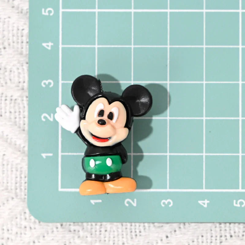 Cartoon Mickey Nini Rubber Beads | Silicone Focal Bead for DIY Keychain & Pen Wrap