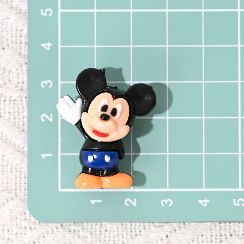 Cartoon Mickey Nini Rubber Beads | Silicone Focal Bead for DIY Keychain & Pen Wrap