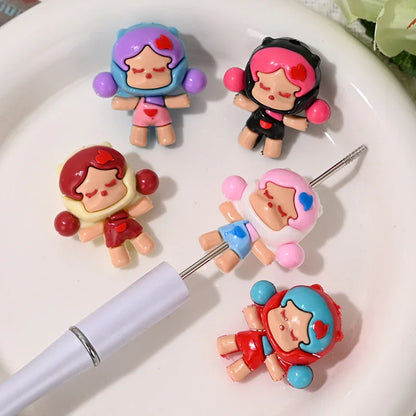 Cartoon SP Bubble Matt Soft Rubber Beads with Holes Stereo Cute