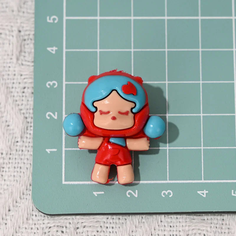 Cartoon SP Bubble Matt Soft Rubber Beads with Holes Stereo Cute