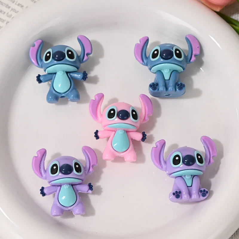 Cartoon Stilwell Three-dimensional Cute Rubber Beads with Holes | Silicone Focal Bead for DIY Keychain & Pen Wrap