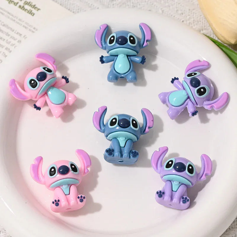 Cartoon Stilwell Three-dimensional Cute Rubber Beads with Holes | Silicone Focal Bead for DIY Keychain & Pen Wrap