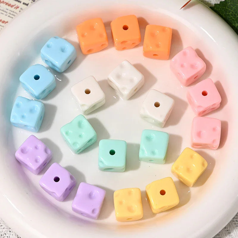 Dopamine Cheese Squares Loose Beads