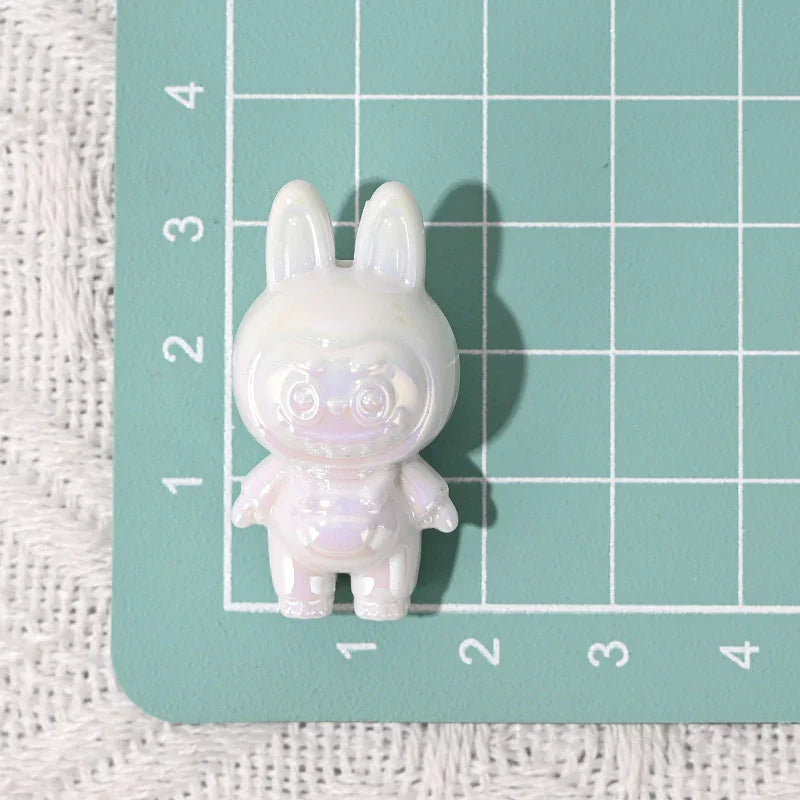 UV Coated Labubu Labubu Cute Macey Particle Beads | DIY Sports Fan Bracelet & Keychain Craft Bead