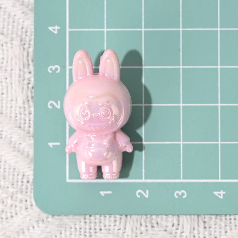 UV Coated Labubu Labubu Cute Macey Particle Beads | DIY Sports Fan Bracelet & Keychain Craft Bead