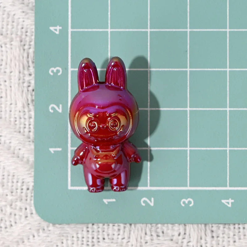 UV Coated Labubu Labubu Cute Macey Particle Beads | DIY Sports Fan Bracelet & Keychain Craft Bead