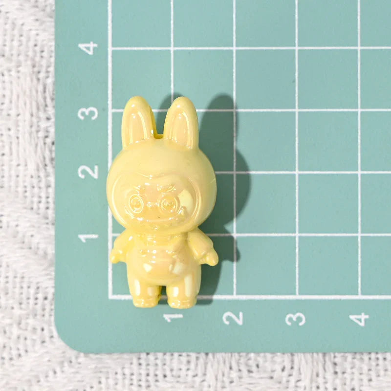 UV Coated Labubu Labubu Cute Macey Particle Beads | DIY Sports Fan Bracelet & Keychain Craft Bead