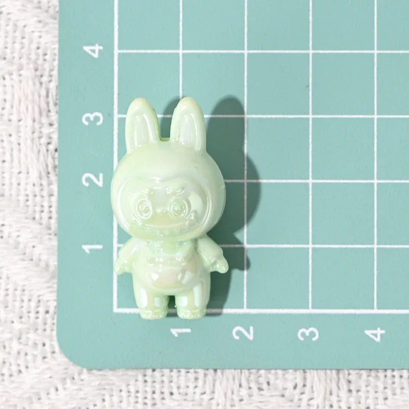 UV Coated Labubu Labubu Cute Macey Particle Beads | DIY Sports Fan Bracelet & Keychain Craft Bead