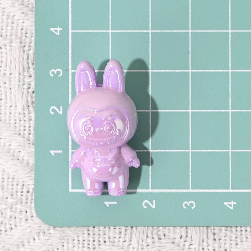 UV Coated Labubu Labubu Cute Macey Particle Beads | DIY Sports Fan Bracelet & Keychain Craft Bead