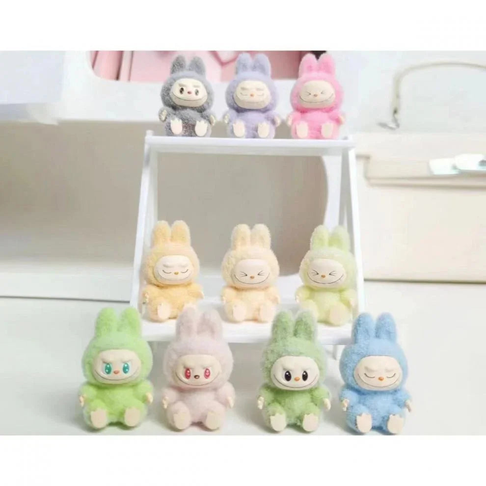 Labubu Flocking Sitting Party Diy Handmade Cream Glue (no Holes)