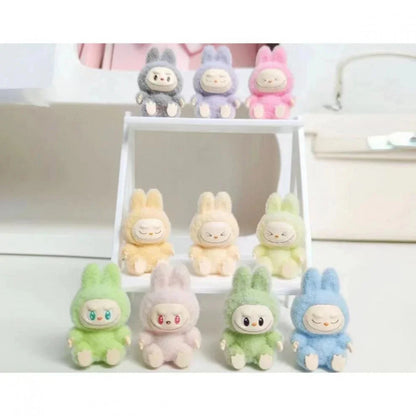 Labubu Flocking Sitting Party Diy Handmade Cream Glue (no Holes)