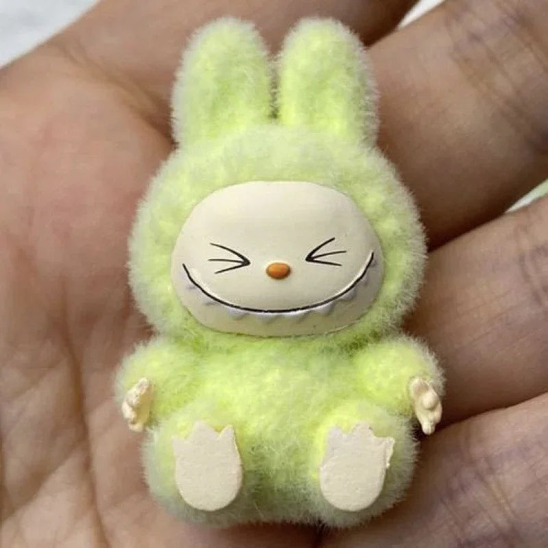 Labubu Flocking Sitting Party Diy Handmade Cream Glue (no Holes)