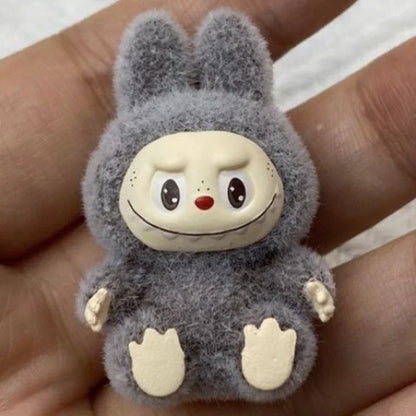 Labubu Flocking Sitting Party Diy Handmade Cream Glue (no Holes)