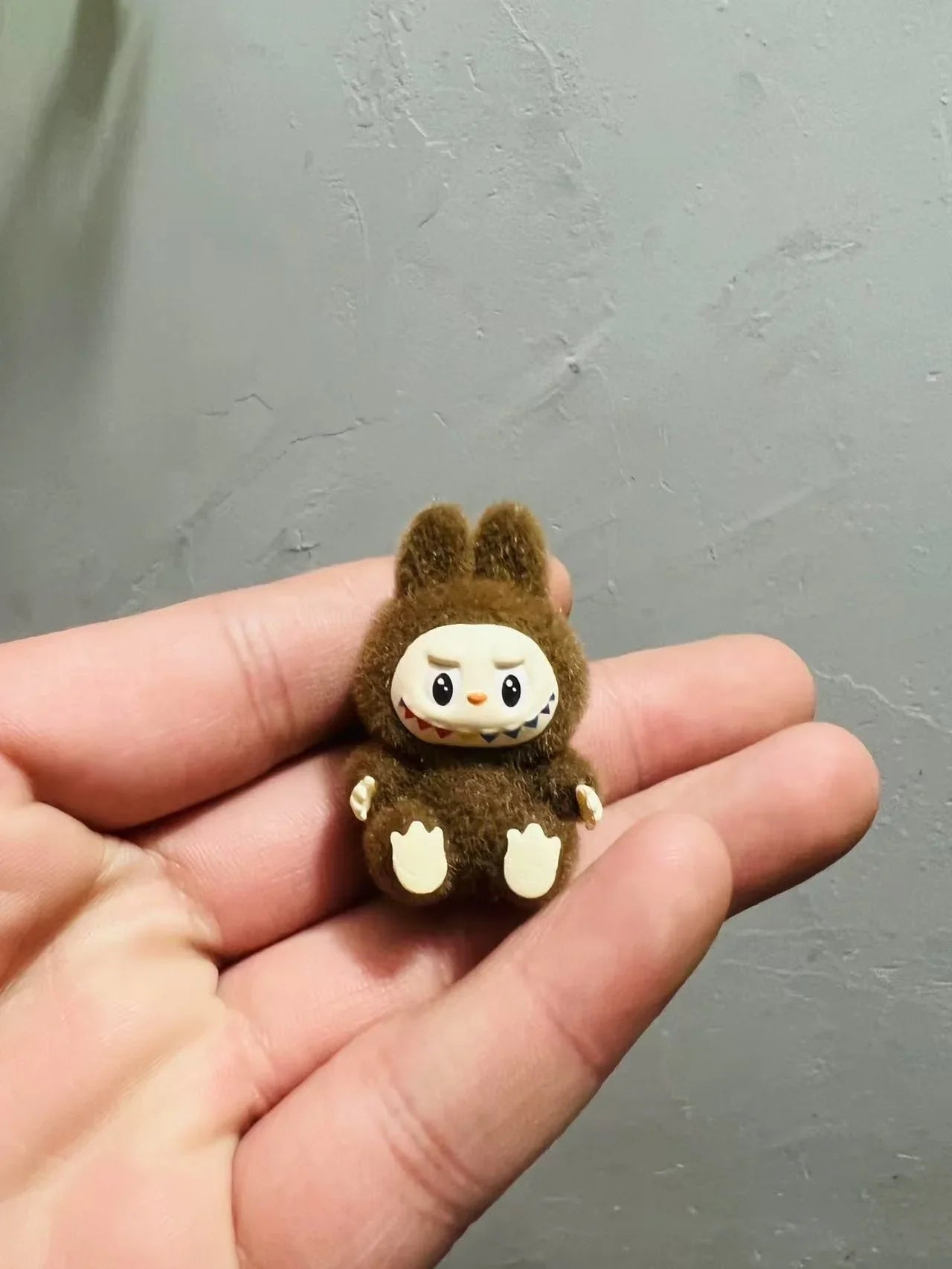 Labubu Flocking Sitting Party Diy Handmade Cream Glue (no Holes)