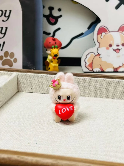 Labubu Flocking Sitting Party Diy Handmade Cream Glue (no Holes)