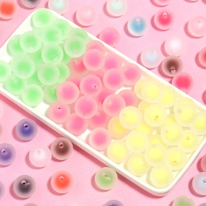 16mm Frosted Beads Acrylic Beads Beads Straight Hole Design