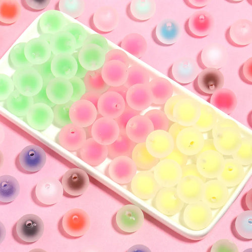 16mm Frosted Beads Acrylic Beads Beads Straight Hole Design