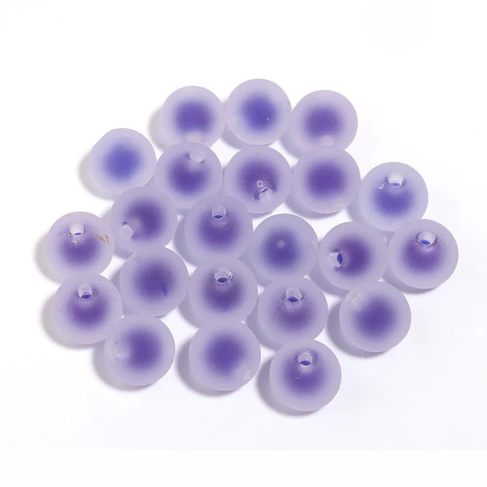 16mm Frosted Beads Acrylic Beads Beads Straight Hole Design | Acrylic Bead for DIY Bracelet Keychain Jewelry Making