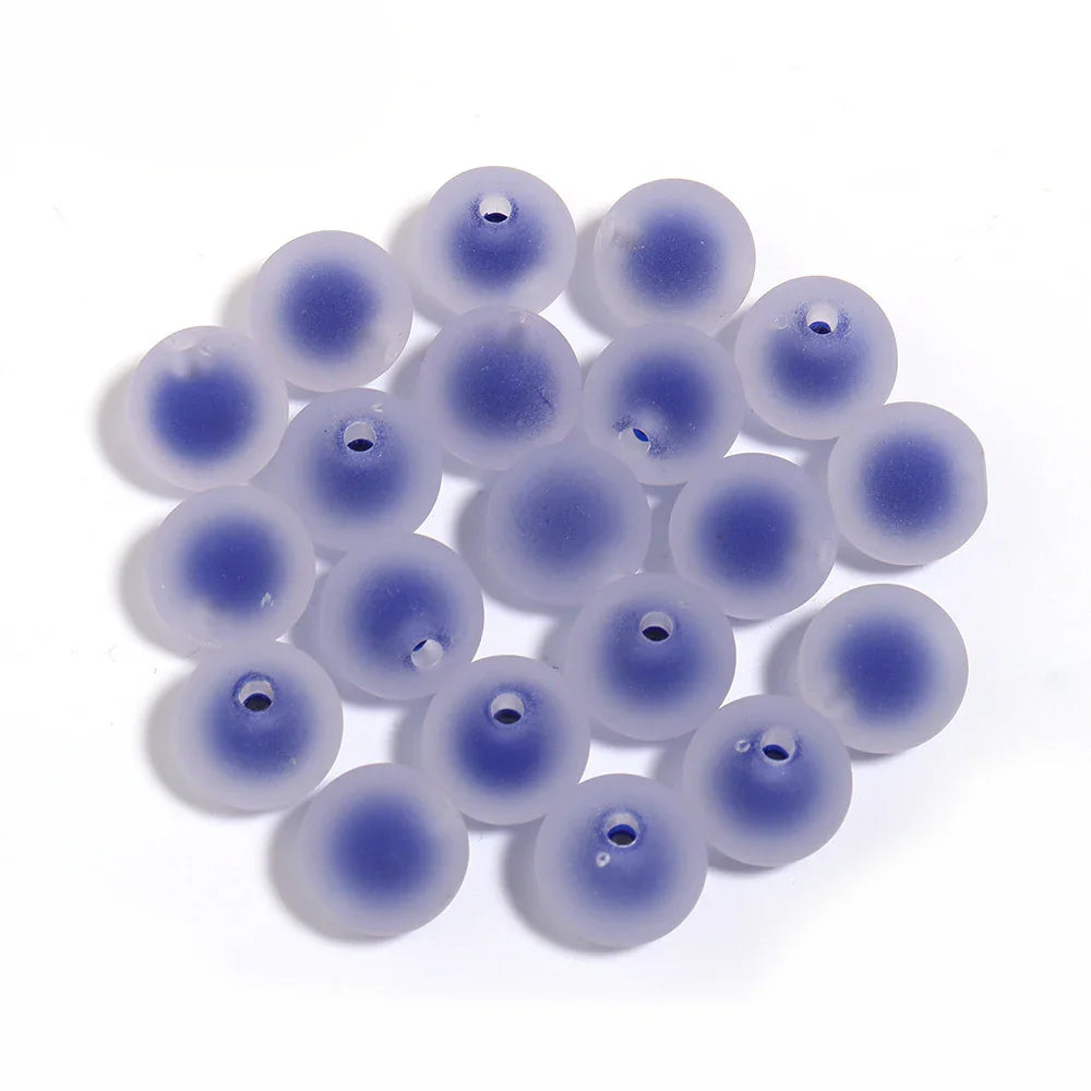 16mm Frosted Beads Acrylic Beads Beads Straight Hole Design | Acrylic Bead for DIY Bracelet Keychain Jewelry Making