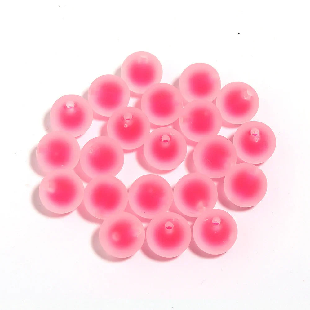 16mm Frosted Beads Acrylic Beads Beads Straight Hole Design | Acrylic Bead for DIY Bracelet Keychain Jewelry Making