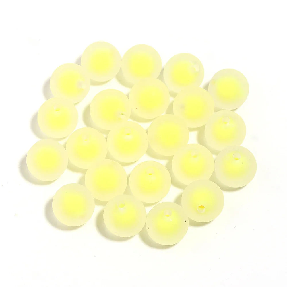 16mm Frosted Beads Acrylic Beads Beads Straight Hole Design | Acrylic Bead for DIY Bracelet Keychain Jewelry Making
