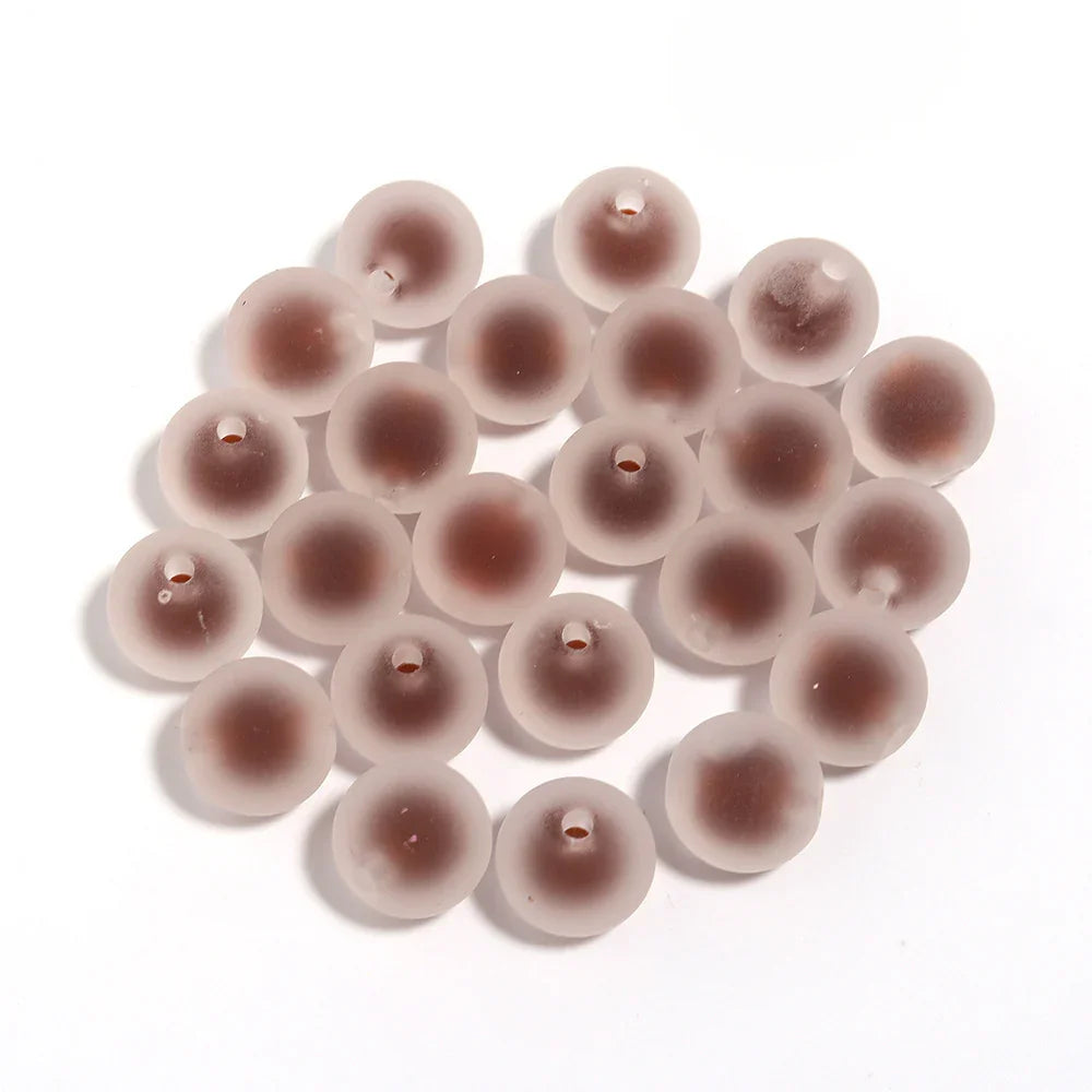 16mm Frosted Beads Acrylic Beads Beads Straight Hole Design | Acrylic Bead for DIY Bracelet Keychain Jewelry Making