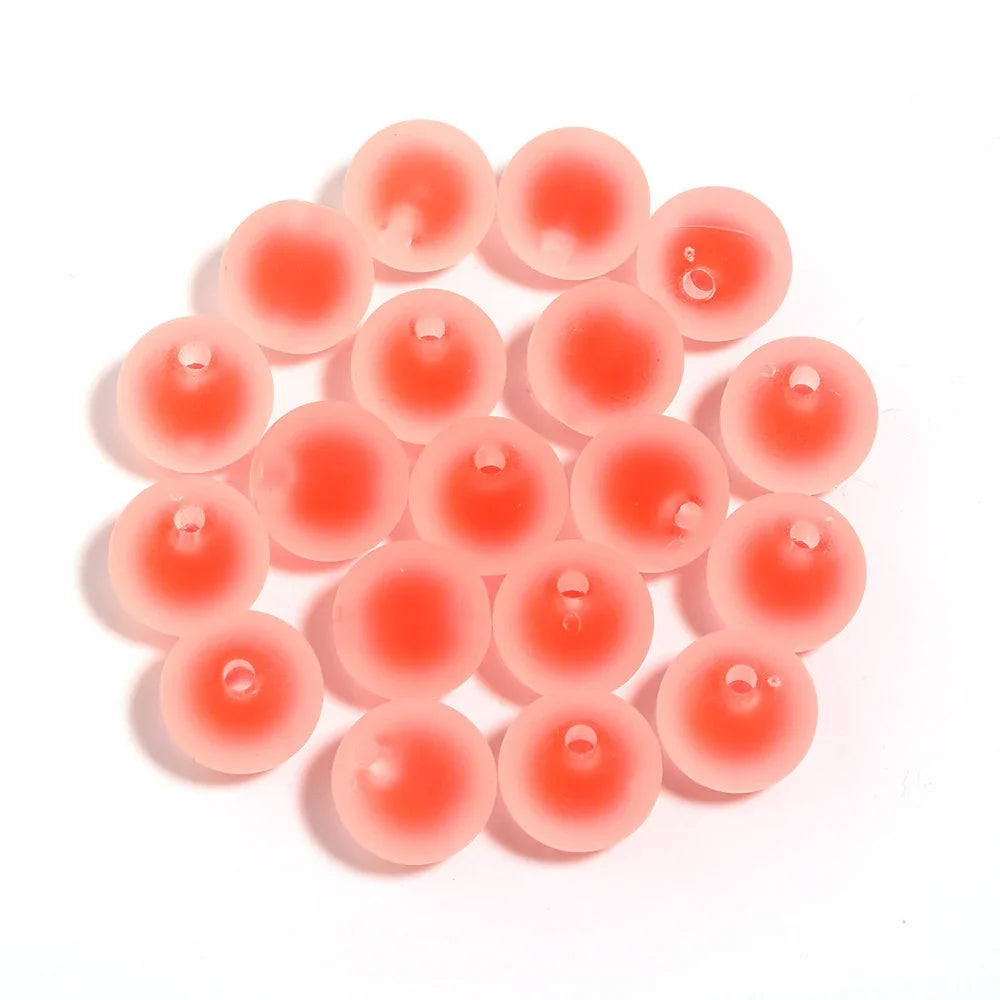 16mm Frosted Beads Acrylic Beads Beads Straight Hole Design | Acrylic Bead for DIY Bracelet Keychain Jewelry Making
