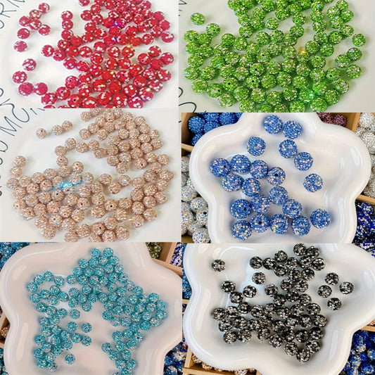 10MM Dense Drill Colorful Ggypsii Clay Beads Straight Hole Spacer Beads