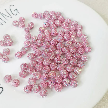 10MM Dense Drill Colorful Ggypsii Clay Beads Straight Hole Spacer Beads