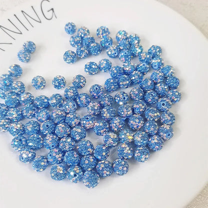 10MM Dense Drill Colorful Ggypsii Clay Beads Straight Hole Spacer Beads