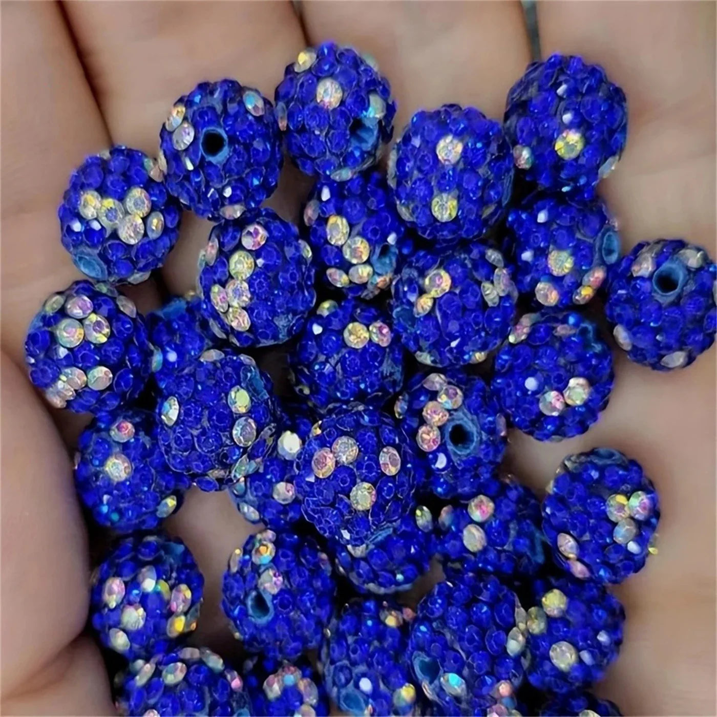 10MM Dense Drill Colorful Ggypsii Clay Beads Straight Hole Spacer Beads